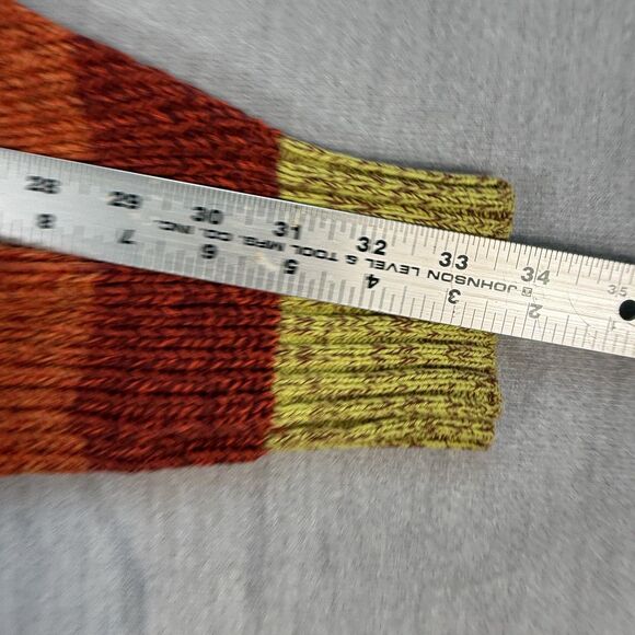 Urban Outfitters Sunset Striped Chunky Knit Cropped Cardigan Sweater Large UO - Picture 10 of 11